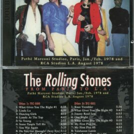 The Rolling Stones – From Paris To L.A. ( 2 CD )( Yellow Cat ) ( Pathe Marconi Studios, Paris, France Jan/Feb 1978 plus RCA Studios LA August 1978 )