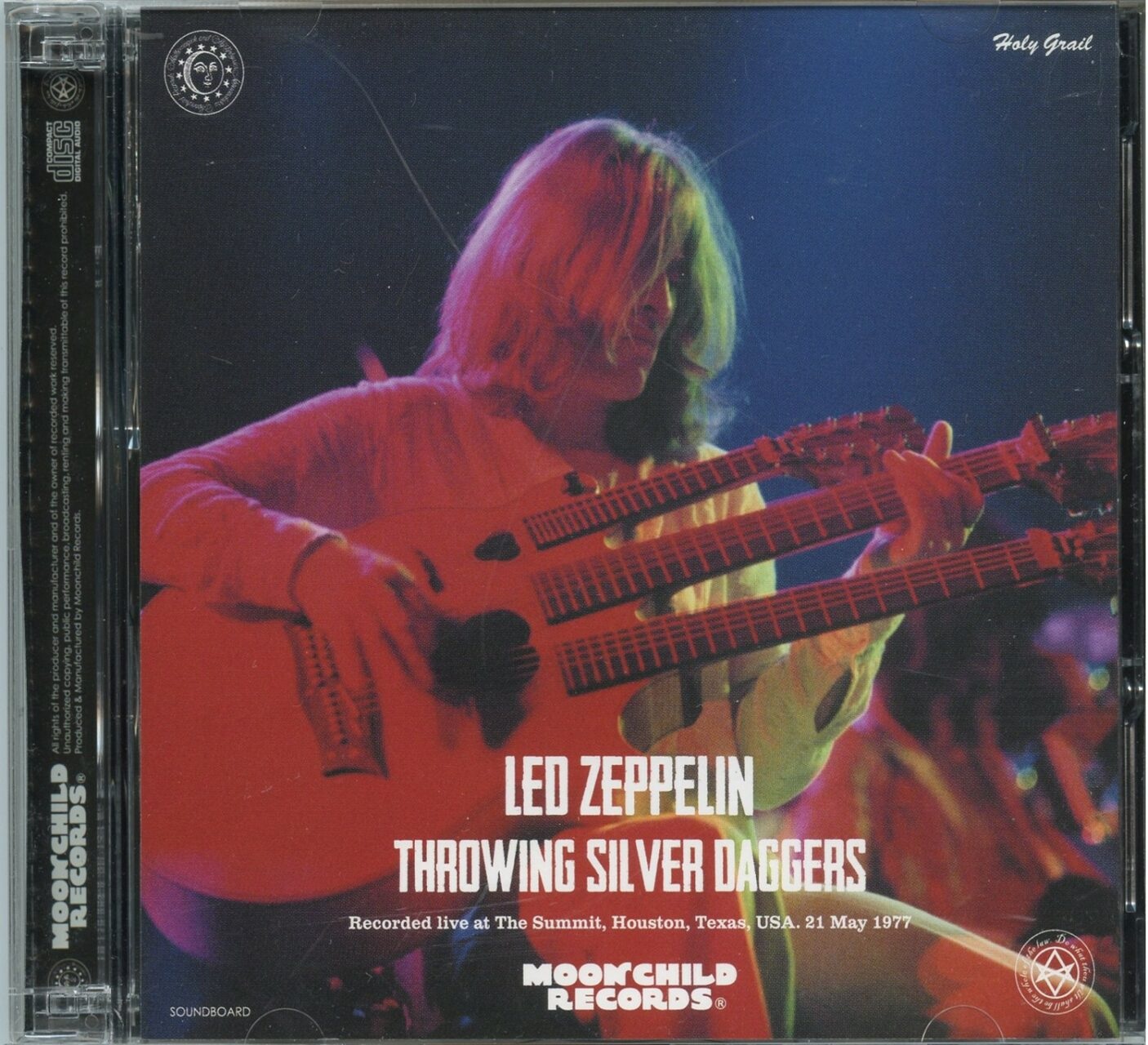 LED ZEPPELIN – Throwing Silver Daggers ( 3 CD SET )( MOONCHILD ) ( The Summit, Houston, Texas, USA, May 21st, 1977 ) front cover LED ZEPPELIN - Throwing Silver Daggers ( 3 CD SET )( MOONCHILD ) ( The Summit, Houston, Texas, USA, May 21st, 1977 ) front cover