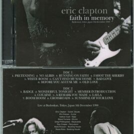 ERIC CLAPTON – Faith In Memory ( 2 CD ) ( UXBRIDGE ) ( Budokan, Tokyo, Japan, December 5th, 1990 )
