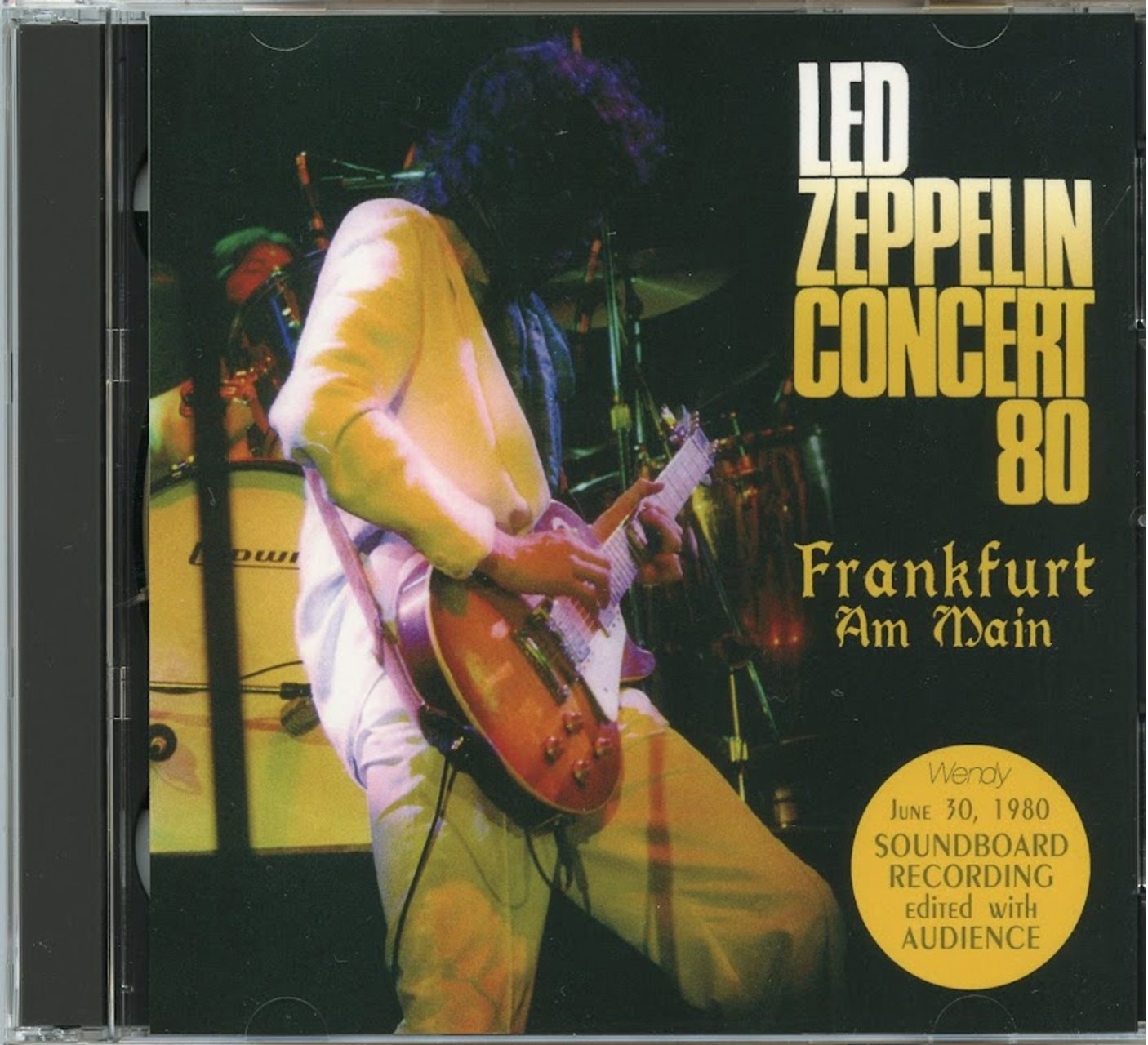 LED ZEPPELIN – Frankfurt AM Main ( 2 CD SET ) ( 2026 WENDY ) ( Festhalle Frankfurt, Germany, June 30th, 1980 plus bonustracks ) front cover LED ZEPPELIN - Frankfurt AM Main ( 2 CD SET ) ( 2026 WENDY ) ( Festhalle Frankfurt, Germany, June 30th, 1980 plus bonustracks ) front cover