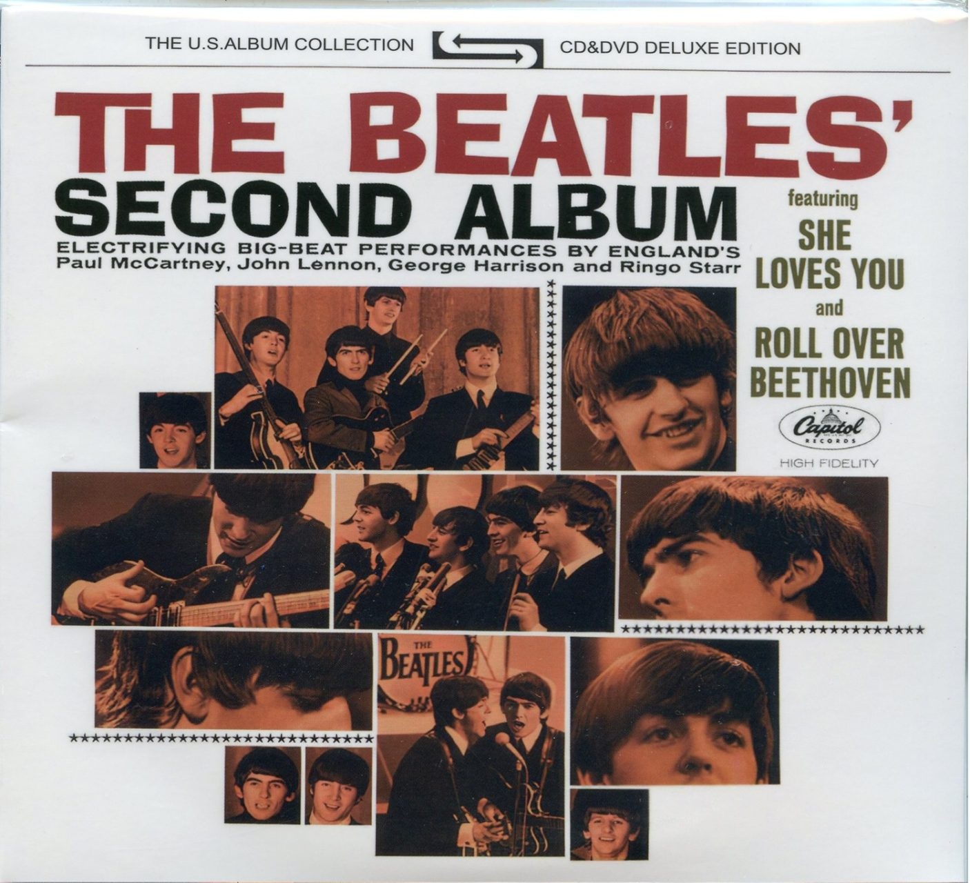 THE BEATLES – Second Album ( 1 CD 1 DVD ) ( BMI ) ( The US Album Collection Deluxe Edition ) front cover THE BEATLES - Second Album ( 1 CD 1 DVD ) ( BMI ) ( The US Album Collection Deluxe Edition ) front cover