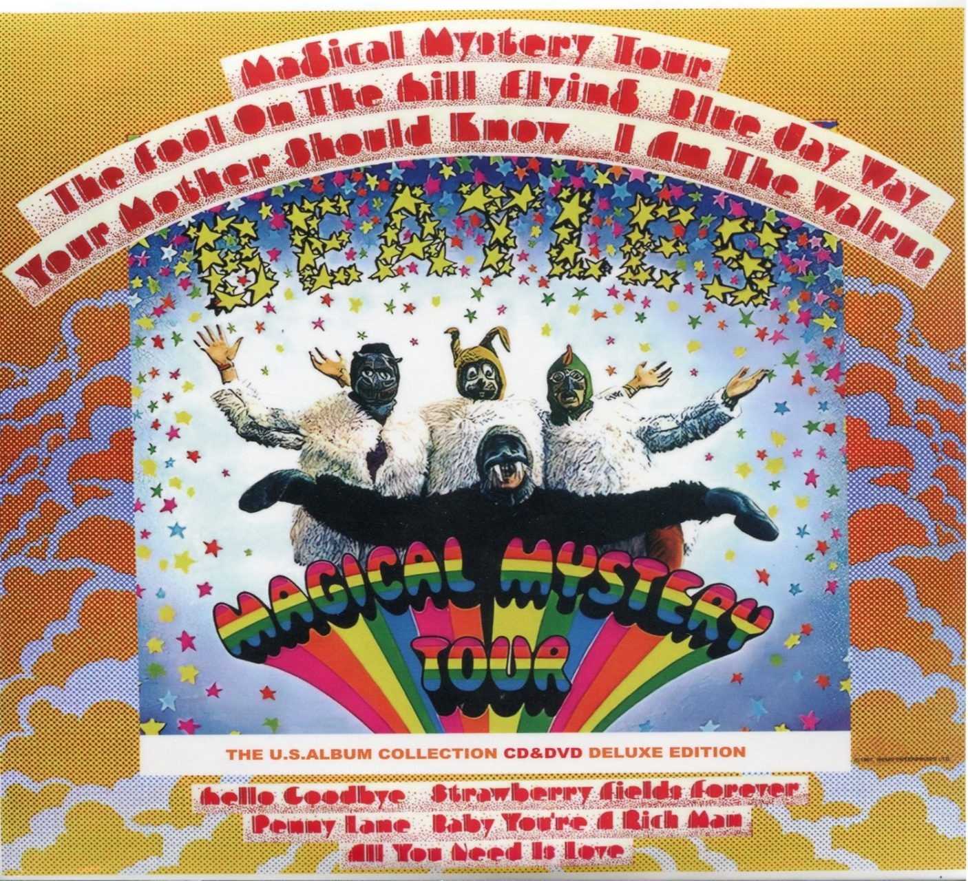 THE BEATLES – Magical Mystery Tour ( 1 CD 1 DVD ) ( BMI ) ( The US Album Collection Deluxe Edition ) front cover THE BEATLES - Magical Mystery Tour ( 1 CD 1 DVD ) ( BMI ) ( The US Album Collection Deluxe Edition ) front cover