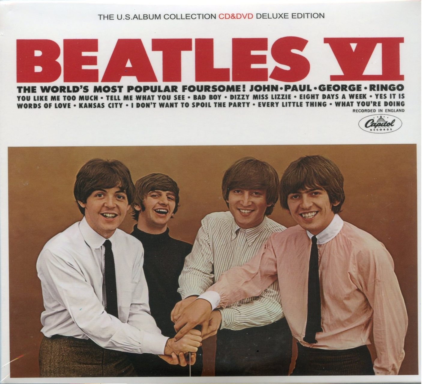 THE BEATLES – Beatles VI ( 1 CD 1 DVD ) ( BMI ) ( The US Album Collection Deluxe Edition ) front cover THE BEATLES - Beatles VI ( 1 CD 1 DVD ) ( BMI ) ( The US Album Collection Deluxe Edition ) front cover