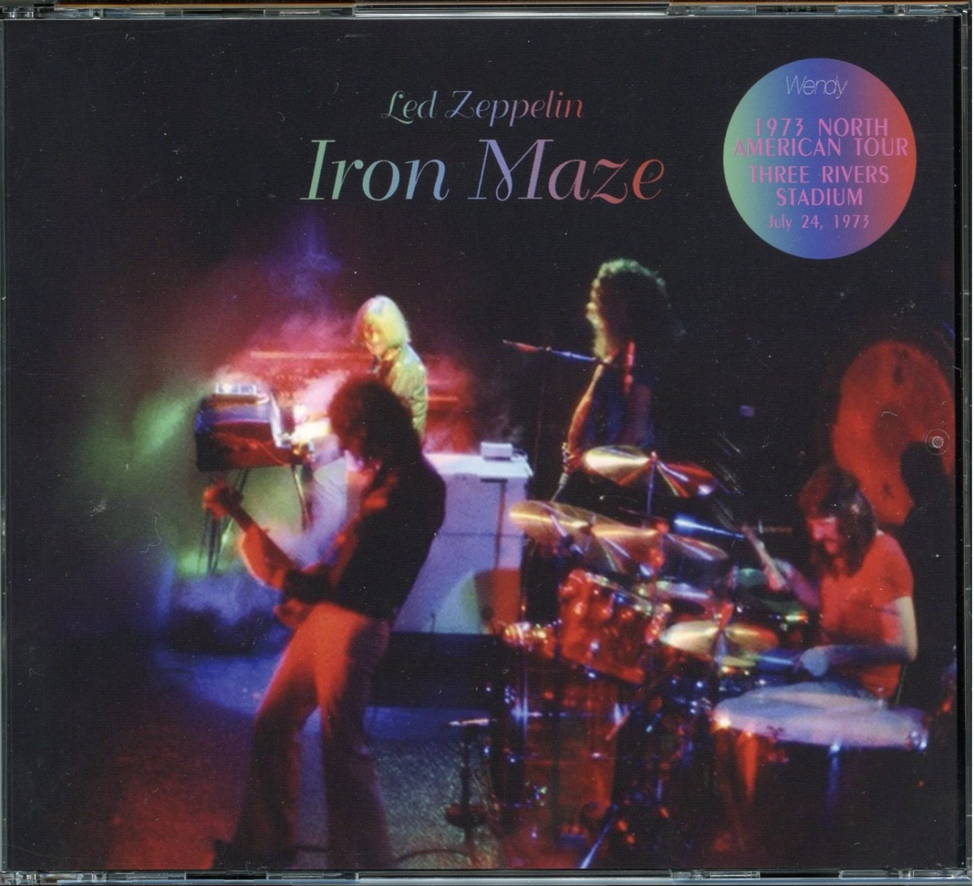 LED ZEPPELIN – Iron Maze ( 3 CD SET ) ( WENDY ) (Three Rivers Stadium, Pittsburgh, Pennsylvania, USA, July 24th, 1973 ) front cover LED ZEPPELIN - Iron Maze ( 3 CD SET ) ( WENDY ) (Three Rivers Stadium, Pittsburgh, Pennsylvania, USA, July 24th, 1973 ) front cover