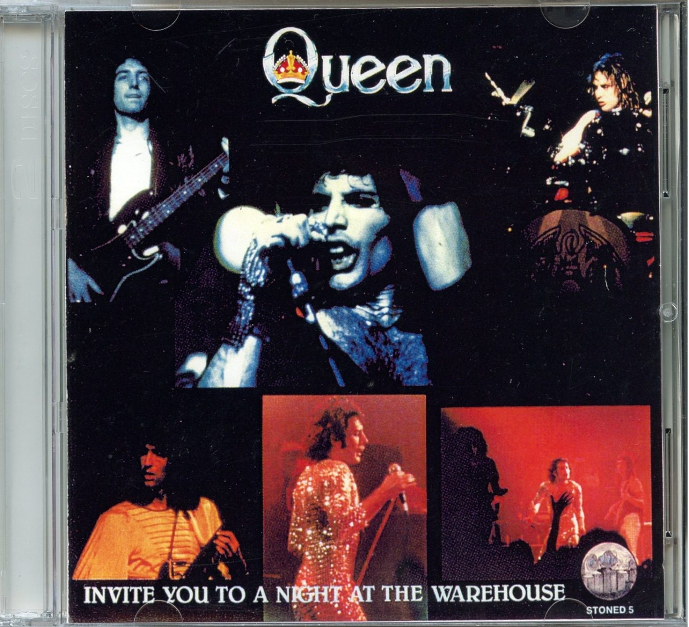 QUEEN – Invite You To A Night At The Warehouse ( 2 CD ) ( WARDOUR ) ( Broendby Hall, Copenhagen, Denmark, May 12th, 1977 ) front cover QUEEN - Invite You To A Night At The Warehouse ( 2 CD ) ( WARDOUR ) ( Broendby Hall, Copenhagen, Denmark, May 12th, 1977 ) front cover