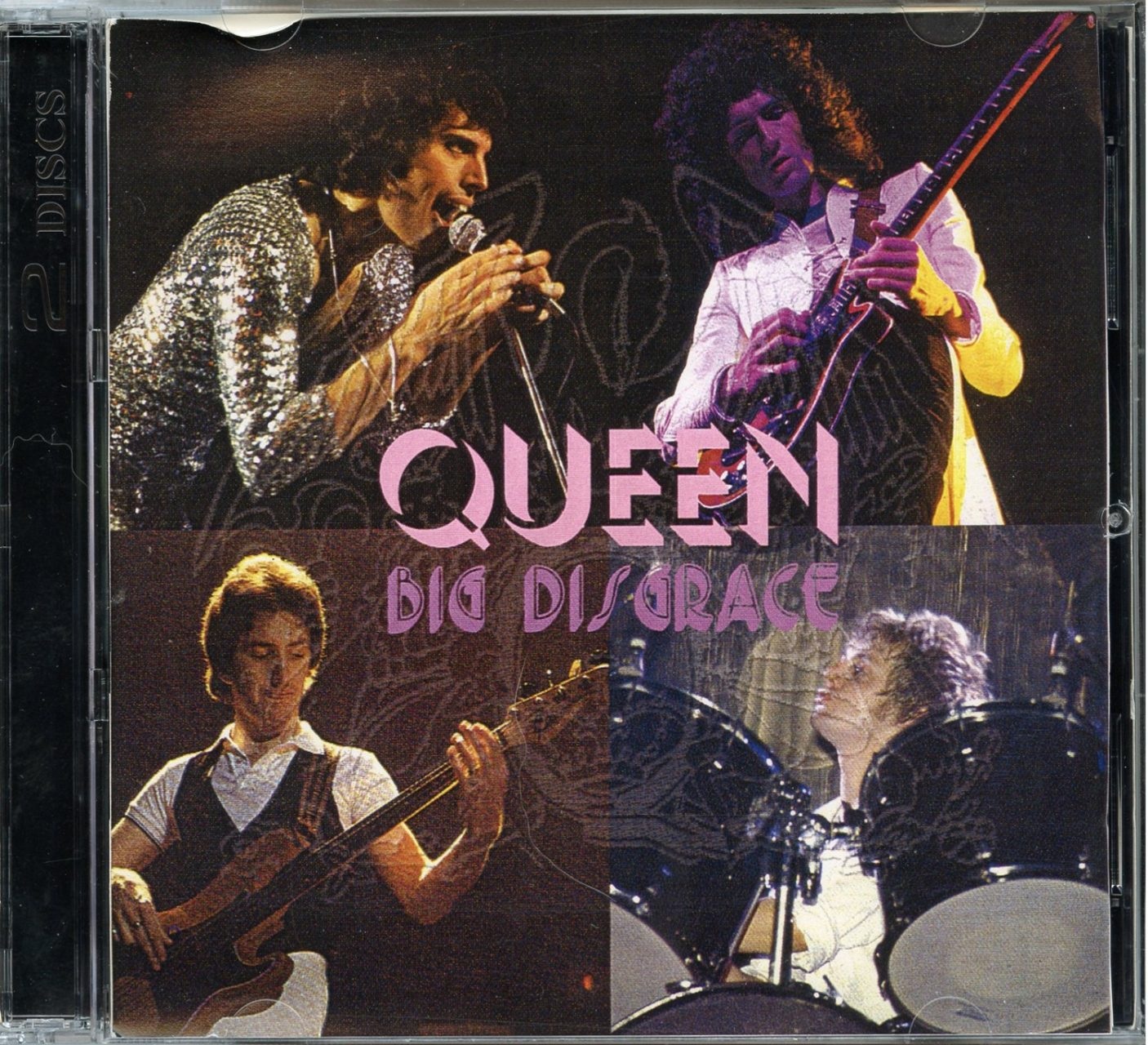 QUEEN – Big Disgrace ( 2 CD SET ) ( Lve at The ICE Stadium, Stockholm, Sweden, April 12th, 1978 ) front cover QUEEN - Big Disgrace ( 2 CD SET ) ( Lve at The ICE Stadium, Stockholm, Sweden, April 12th, 1978 ) front cover
