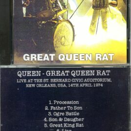 QUEEN – Great Queen Rat ( St Bernard Civic Auditorium, New Orleans, USA, April 14th, 1974 , plus bonustrack )