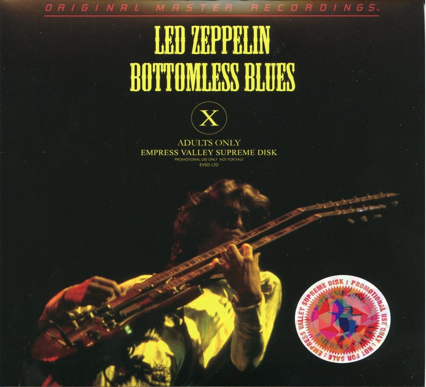 LED ZEPPELIN – Bottomless Blues ( 6 CD SET ) ( EMPRESS VALLEY ) ( Sports Arena, San Diego, CA, USA, June 19th, 1977 ) front cover LED ZEPPELIN - Bottomless Blues ( 6 CD SET ) ( EMPRESS VALLEY ) ( Sports Arena, San Diego, CA, USA, June 19th, 1977 ) front cover