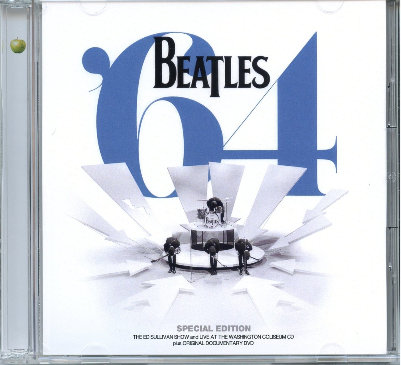 THE BEATLES – 64 Special Edition ( 1 CD – 1 DVD ) ( Extra Unlimited Distribution ) ( Ed Sullivan Show And Live At The Washington Coliseum CD plus Original Documentary DVD ) front cover THE BEATLES - 64 Special Edition ( 1 CD - 1 DVD ) ( Extra Unlimited Distribution ) ( Ed Sullivan Show And Live At The Washington Coliseum CD plus Original Documentary DVD ) front cover