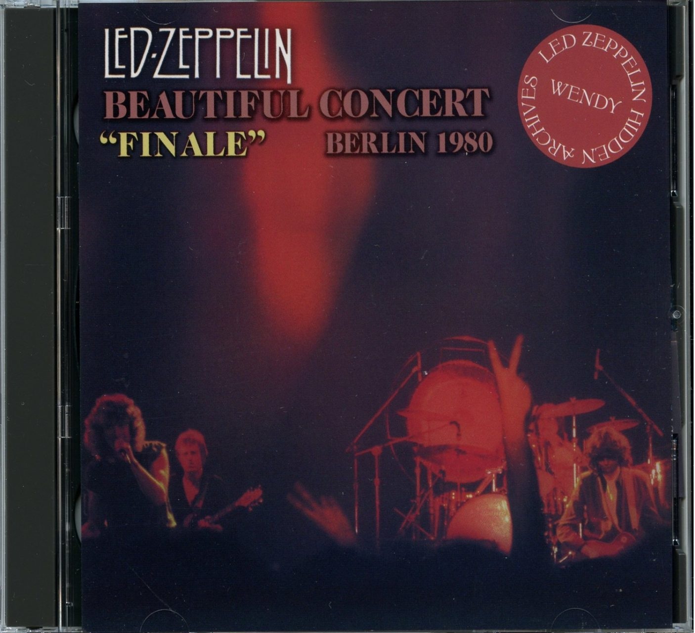 LED ZEPPELIN – Beautiful Concert Finale ( 2 CD ) ( WENDY ) ( Eissporthalle Berlin, Germany, July 7th, 1980 ) front cover LED ZEPPELIN - Beautiful Concert Finale ( 2 CD ) ( WENDY ) ( Eissporthalle Berlin, Germany, July 7th, 1980 ) front cover