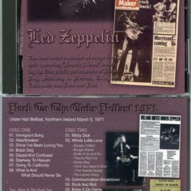 LED ZEPPELIN – Back To The Clubs Belfast 1971 ( 2 CD ) ( WENDY ) ( Ulster Hall Belfast, Northern Ireland, March 5th, 1971 )