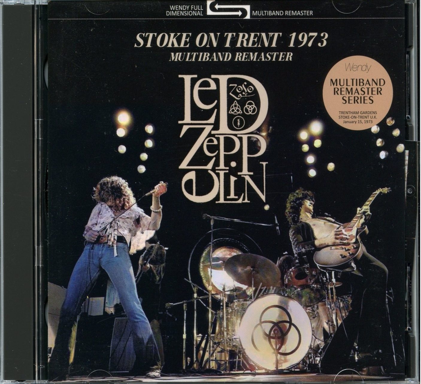 LED ZEPPELIN – Stoke On Trent 1973 Multiband Remaster ( 2 CD ) ( WENDY ) ( Trentham Gardens, Stoke On Trent, UK, January 15th, 1973 ) front cover LED ZEPPELIN - Stoke On Trent 1973 Multiband Remaster ( 2 CD ) ( WENDY ) ( Trentham Gardens, Stoke On Trent, UK, January 15th, 1973 ) front cover