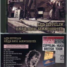 LED ZEPPELIN – Hard Rock Manchester ( 2 CD ) ( WENDY ) ( Hard Rock Concert Theatre, Manchester, December 8th, 1972 )