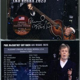 PAUL McCARTNEY – Got Back Las Vegas 2025 ( 2 CD ) ( SHAKUNTALA ) ( Allegiant Stadium, Las Vegas, Nevada, USA, October 4th 2025 )