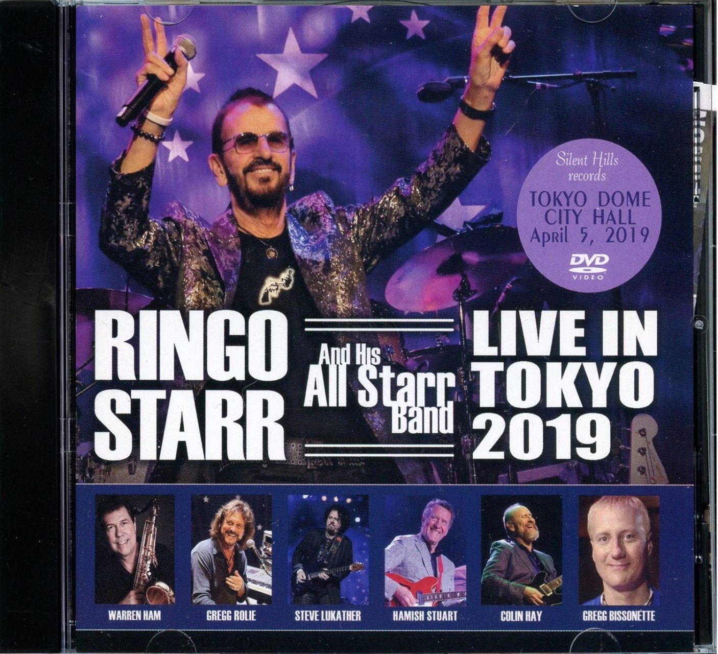 RINGO STARR- Live in Tokyo 2019 ( 1 DVD ) ( Tokyo Dome City Hall, Tokyo Japan , April 5th 2019 ) front cover RINGO STARR- Live in Tokyo 2019 ( 1 DVD ) ( Tokyo Dome City Hall, Tokyo Japan , April 5th 2019 ) front cover