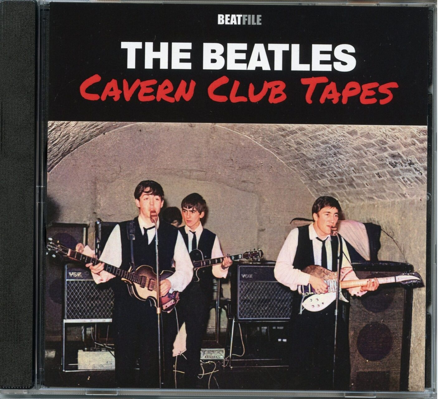 The Beatles – Cavern Club Tapes ( BEATFILE ) ( Live at The Cavern 1962 plus BBC Material ) front cover The Beatles - Cavern Club Tapes ( BEATFILE ) ( Live at The Cavern 1962 plus BBC Material ) front cover