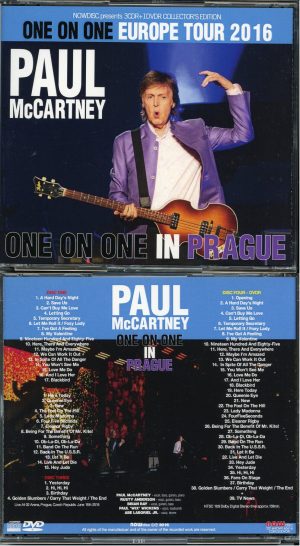 Paul McCartney – One On One In Prague bootleg CD cover