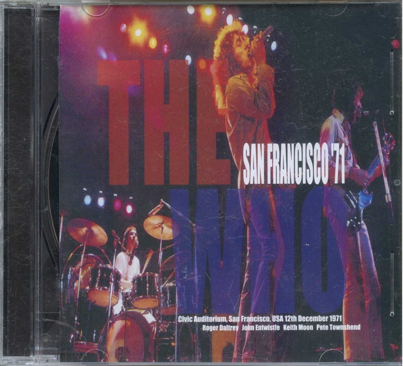 THE WHO – San Francisco ’71 ( Civic Auditorium, San Francisco, CA, USA, December 12th, 1971 ) front cover THE WHO - San Francisco '71 ( Civic Auditorium, San Francisco, CA, USA, December 12th, 1971 ) front cover