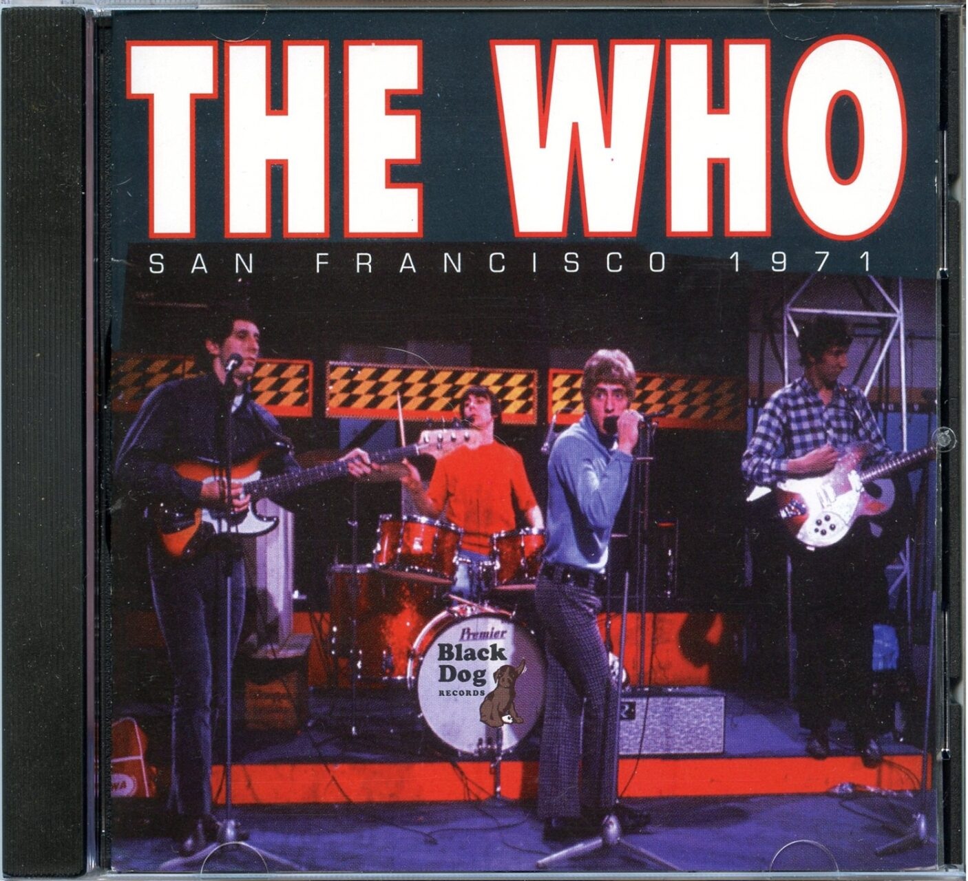 THE WHO – San Francisco 1971 ( Black Dog ) ( Civic Auditorium, San Francisco, California, USA, December 12, 1971 ) front cover THE WHO - San Francisco 1971 ( Black Dog ) ( Civic Auditorium, San Francisco, California, USA, December 12, 1971 ) front cover