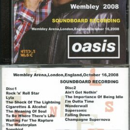 OASIS – Wembley 2008 ( 2 CD ) ( Needle Music ) ( Soundboard From Wembley Arena, London, UK, October 16th, 2008 )