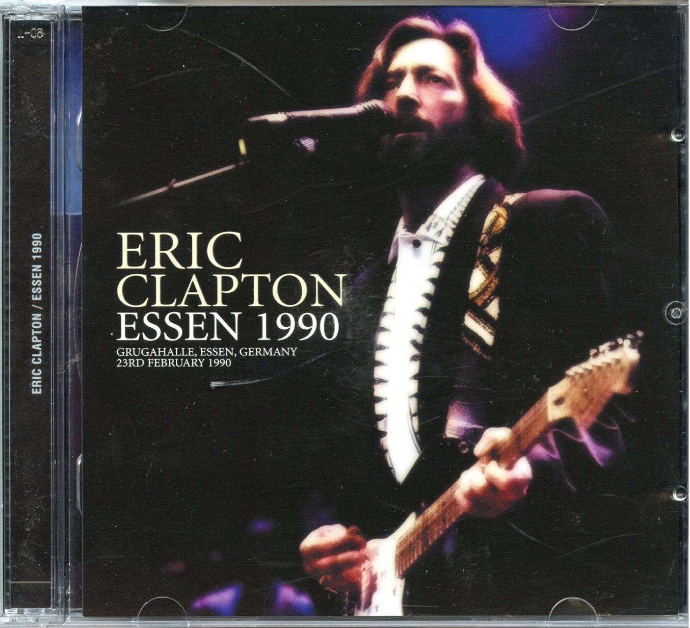 Eric Clapton – Essen 1990 ( 2 CD ) ( Live at Grugahalle, Essen, Germany, February 23rd, 1990 ) front cover Eric Clapton - Essen 1990 ( 2 CD ) ( Live at Grugahalle, Essen, Germany, February 23rd, 1990 ) front cover