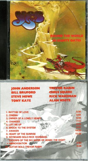 Yes – Round The World in Eighty Dates bootleg CD cover