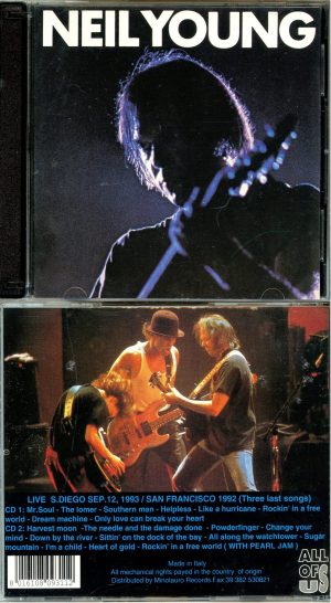 Neil Young – Ass 11/2 Live In San Diego 93 And San Francisco 92 bootleg CD cover