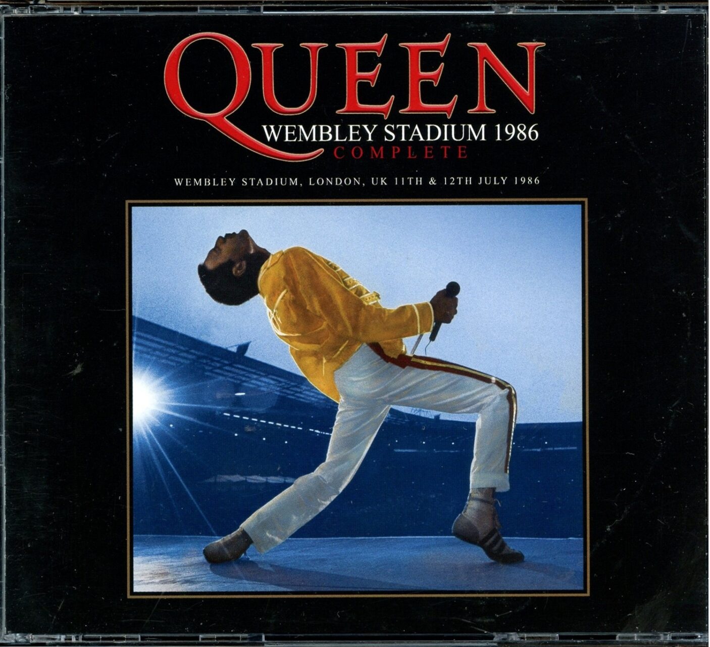 QUEEN – Wembley Stadium 1986 ( 4 CD SET ) ( Wardour ) ( Live at Wembley Stadium, UK, July 11th and 12th, 1986 ) front cover QUEEN - Wembley Stadium 1986 ( 4 CD SET ) ( Wardour ) ( Live at Wembley Stadium, UK, July 11th and 12th, 1986 ) front cover