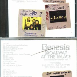Genesis – Broadway At The Palace ( 2 CD ) ( Blue Cafe ) ( Palace Theatre, Providence, Rhode Island, December 8th, 1974 )