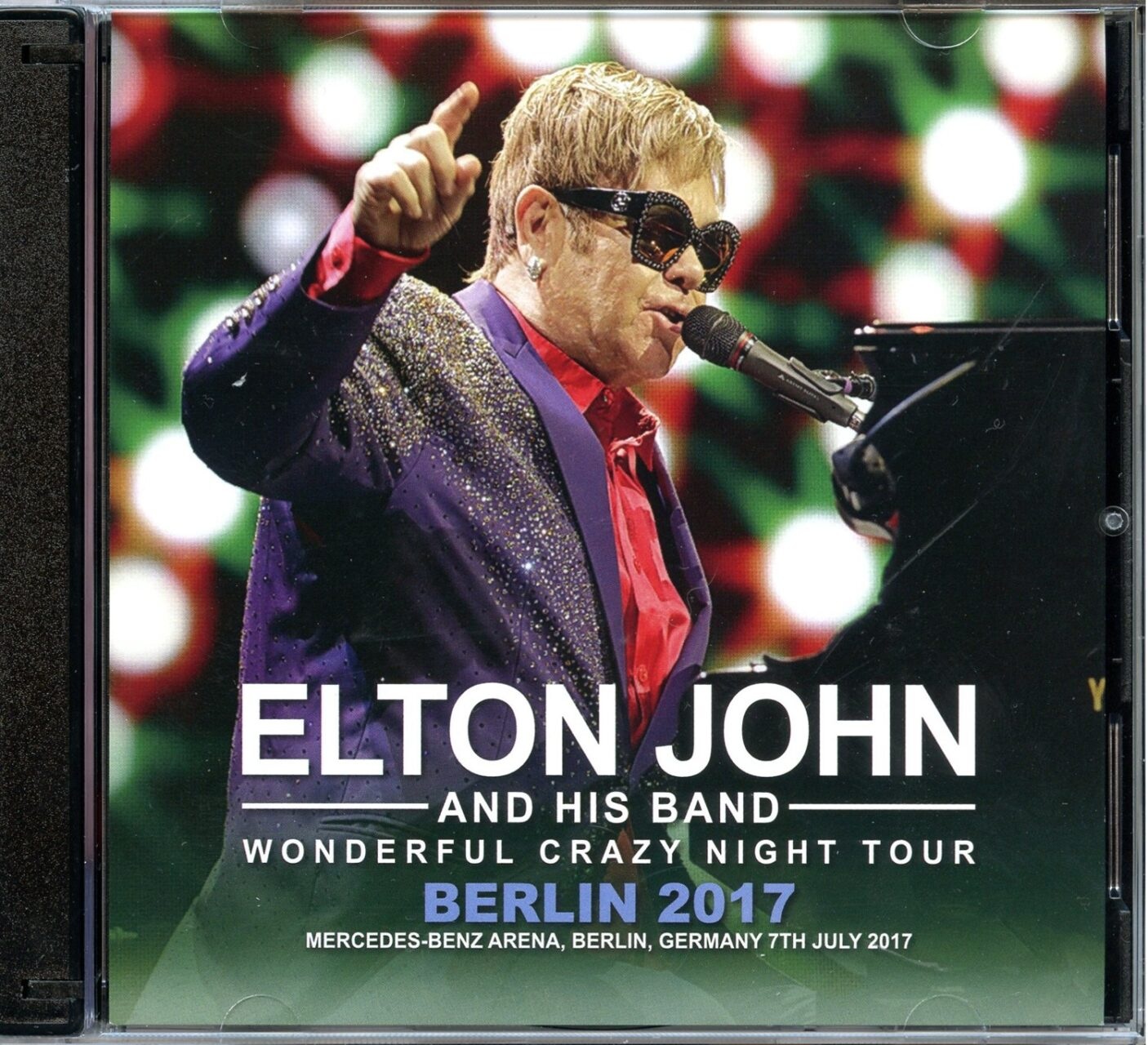 Elton John – Wonderful Crazy Night Tour Berlin 2017 ( 2 CD ) ( Wardour ) ( Mercedes Benz Arena, Berlin, Germany, July 7th, 2017 ) front cover Elton John - Wonderful Crazy Night Tour Berlin 2017 ( 2 CD ) ( Wardour ) ( Mercedes Benz Arena, Berlin, Germany, July 7th, 2017 ) front cover