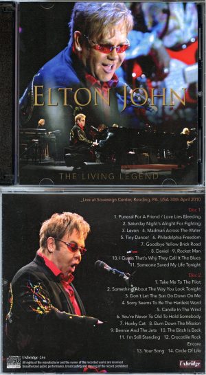 Elton John – The Living Legend bootleg CD cover