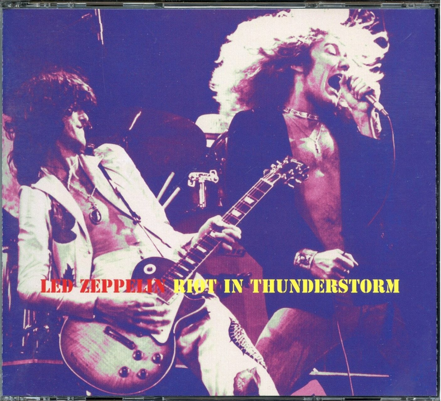 LED ZEPPELIN – Riot In Thunderstorm ( 3 CD SET ) ( Live at MSG, New York, USA, June 10th, 1977 ) front cover LED ZEPPELIN - Riot In Thunderstorm ( 3 CD SET ) ( Live at MSG, New York, USA, June 10th, 1977 ) front cover