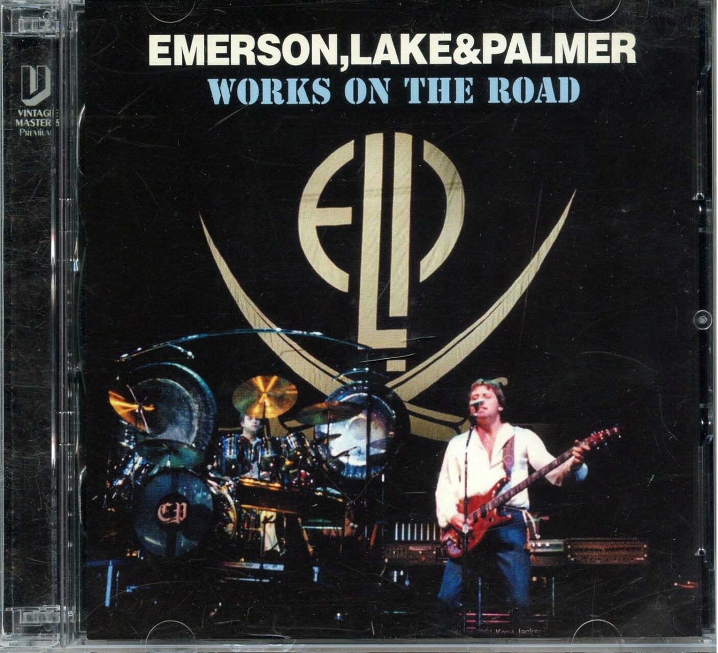 Emerson Lake And Palmer ELP – Works On The Road ( 2 CD ) ( Vintage Masters) ( Mid South Coliseum, Memphis, TN, USA, November 20th, 1977 ) front cover Emerson Lake And Palmer ELP - Works On The Road ( 2 CD ) ( Vintage Masters) ( Mid South Coliseum, Memphis, TN, USA, November 20th, 1977 ) front cover