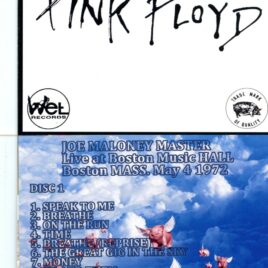 Pink Floyd – Joe Maloney Master At Boston 1972 ( 2 CD SET ) ( Boston, Massachussetts, USA, May 4th, 1972 )
