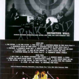 Pink Floyd – Definitive Wall ( 2 CD SET ) ( SIGMA ) ( Long Island , New York , USA , Feb 28th , 1980 )