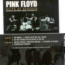Pink Floyd – Dying Of Boredom ( 2 Cd Set ) ( SIGMA )( Refectory Hall , Leeds , UK , February 28th , 1970 )