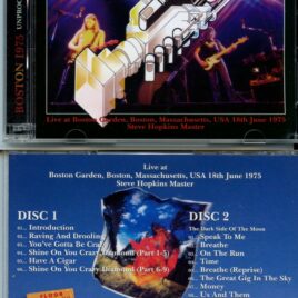 Pink Floyd – Boston 1975 Unprocessed Hopkins Master ( 2 CD SET ) ( SIGMA ) (Boston, MA, USA, June 18th, 1975 )