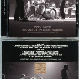 Pink Floyd – Violence in Birmingham (2 Cd Set) ( SIGMA ) (Live at Town Hall, Birmingham, UK, 11th February 1970)