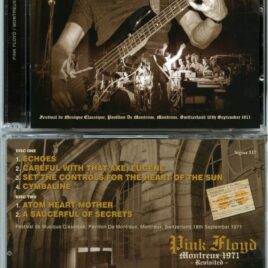 Pink Floyd – Montreux 1971 Revisited (2 Cd set) ( SIGMA ) (Festival de Musique Classique Pavillon de Montreux Switzerland 18th September 1971)