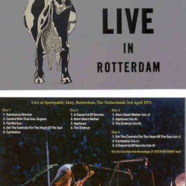 Pink Floyd – Live In Rotterdam ( 4 CD SET )( SIRENE ) ( The Netherlands , April 3rd , 1971 )