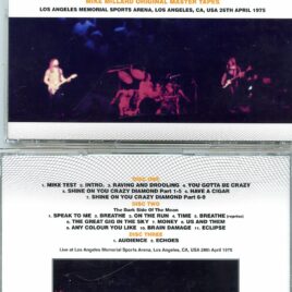Pink Floyd – Los Angeles 1975 4th Night  ( 3 CD SET ) ( SIGMA ) ( Los Angeles Sports Arena, CA, USA, April 28th, 1973 )