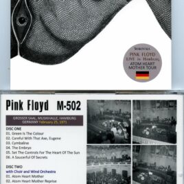 Pink Floyd – M – 502 ( Collector’s )( 2 CD SET ) ( Shakuntala ) ( Grosser Saal , Hamburg , W. Germany Feb 24th & 25th , ’71 )