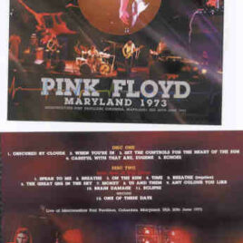 Pink Floyd – Maryland 1973 (2 CD SET)( SIGMA )( Merriweather Post Pavillion , Columbia , Maryland , June 20th , 1973 )