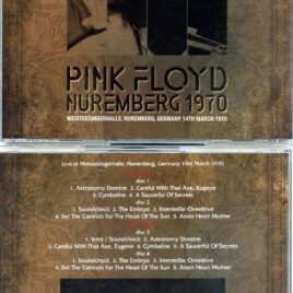 Pink Floyd – Nuremberg 1970 ( 4 CD SET ) ( SIGMA )( Meistersingerhalle, Nuremberg, Germany, March 14th, 1970 )
