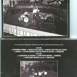 Pink Floyd – Offenbach 1971  1st Generation Cassettes New Transfers ( SIGMA )( 2 CD )( Offenbach , Germany , February 26th , 1971 )