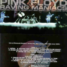 Pink Floyd – Raving Maniacs ( 3 CD SET ) ( SIGMA ) ( Roosevelt Stadium , New Jersey , USA ,  June 15th , 1975 )