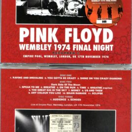 Pink Floyd – Wembley 1974 Final Night ( 3 CD SET ) ( SIGMA )( Wembley , UK ,November 17th , 1974 )