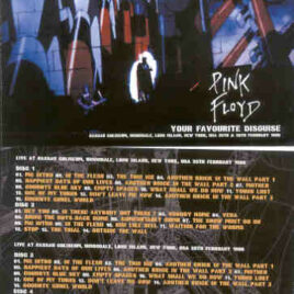 Pink Floyd – Your Favorite Disguise (4 cd set)( SIGMA )( Nassau Coliseum , Uniondale , New York , February 26th & 28th , 1980 )