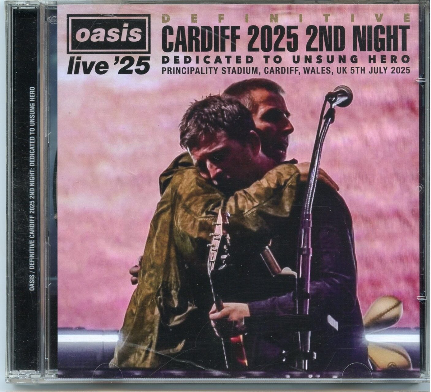 OASIS – Definitive Cardiff 2025 2nd Night ( 2 CD ) ( WARDOUR ) ( Principality Stadium, Cardiff, Wales, UK, July 5th, 2025 ) front cover OASIS – Definitive Cardiff 2025 2nd Night ( 2 CD ) ( WARDOUR ) ( Principality Stadium, Cardiff, Wales, UK, July 5th, 2025 ) front cover
