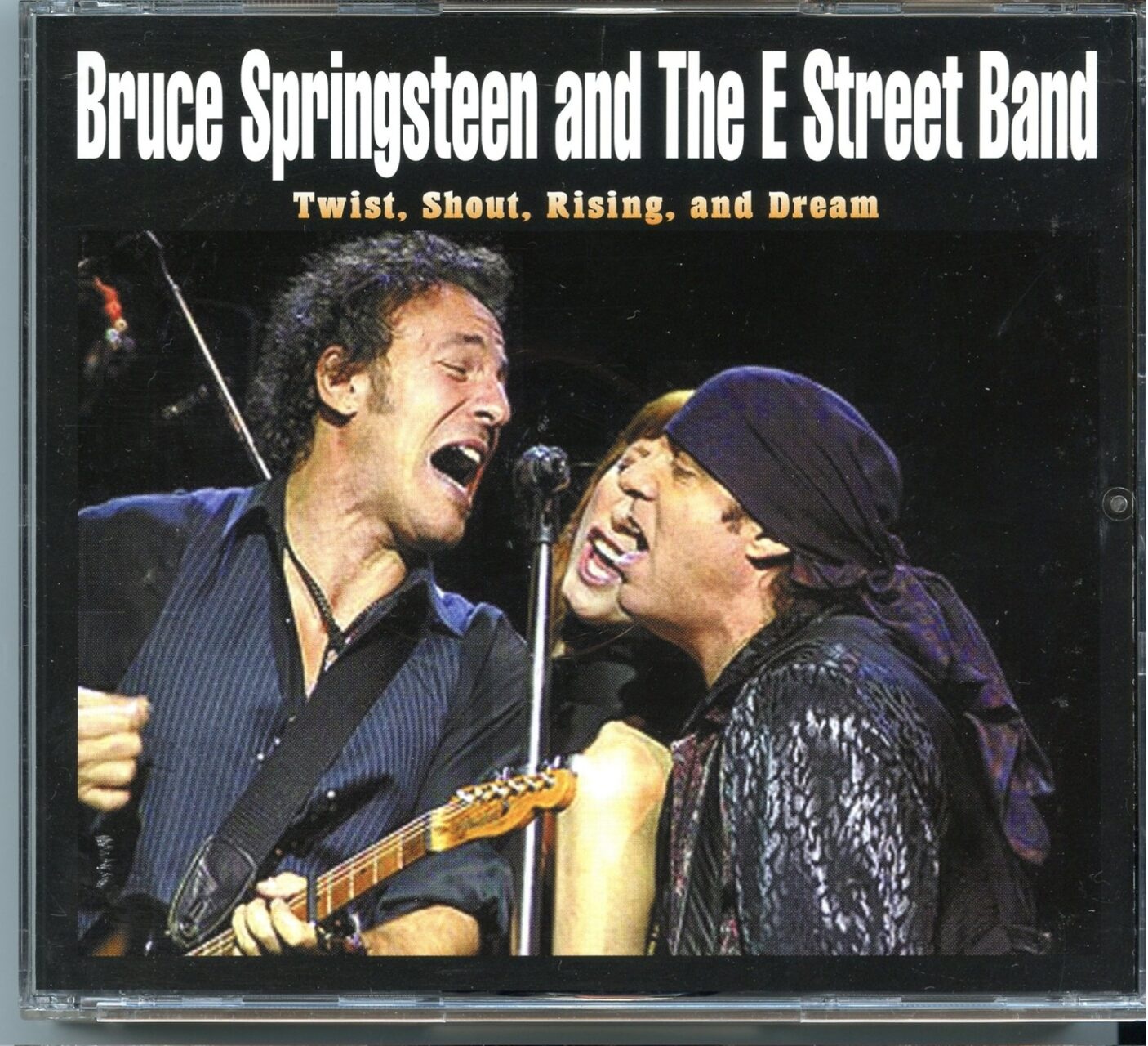Bruce Springsteen – Twist Shout Rising And Dream ( 3 CD SET ) ( VAGUE ) ( Ice Palace, Tampa, FL, USA, November 24th, 2002 plus bonustracks in Miami and Orlando 2002 ) front cover Bruce Springsteen – Twist Shout Rising And Dream ( 3 CD SET ) ( VAGUE ) ( Ice Palace, Tampa, FL, USA, November 24th, 2002 plus bonustracks in Miami and Orlando 2002 ) front cover